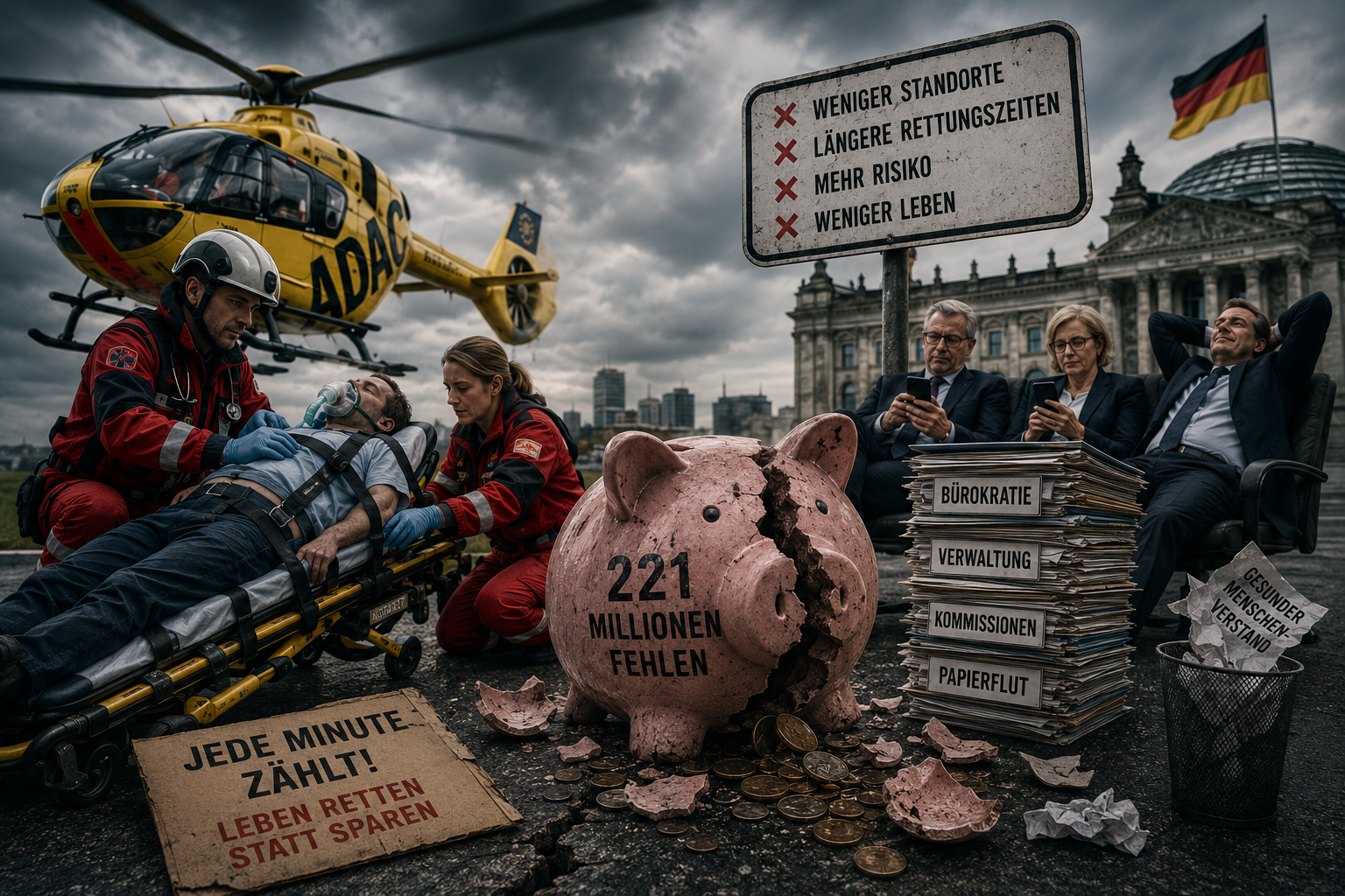 Luftrettung durch Politk zerstört